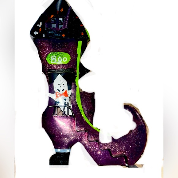 witches boot ghost house candelabra - Picture 1 of 5